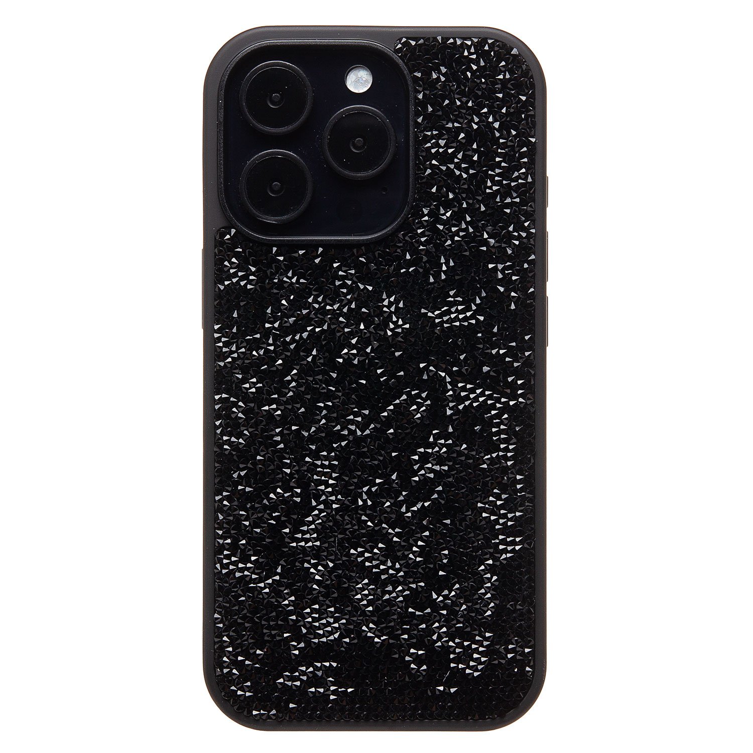 

Чехол-накладка Activ PC071 POSH SHINE для смартфона Apple iPhone 16 Pro, силикон, черный россыпь кристаллов (236539)