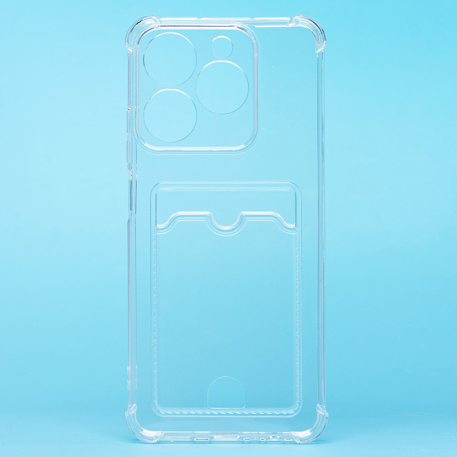 

Чехол-накладка Activ SC276 с картхолдером для смартфона Realme C61 4G Global, силикон, прозрачный (236994)