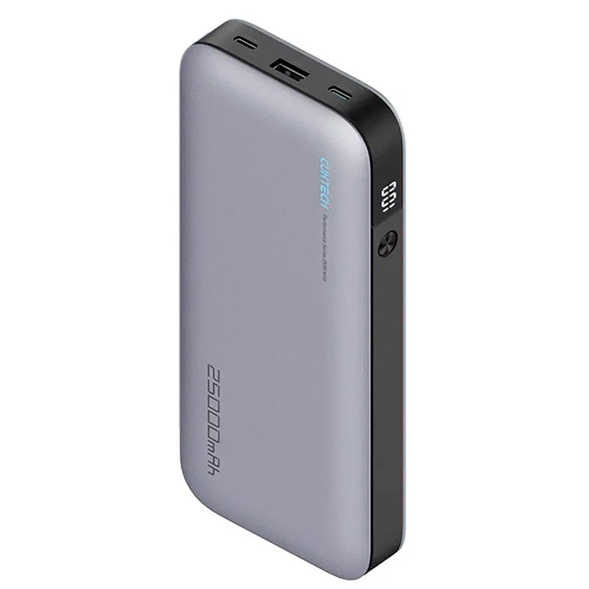 

Портативный аккумулятор (Powerbank) CUKTECH PB250, 25000 мА·ч, 3xUSB, 3А, Type-C, QC, PD, серый (CKQB826GGLSL), PB250