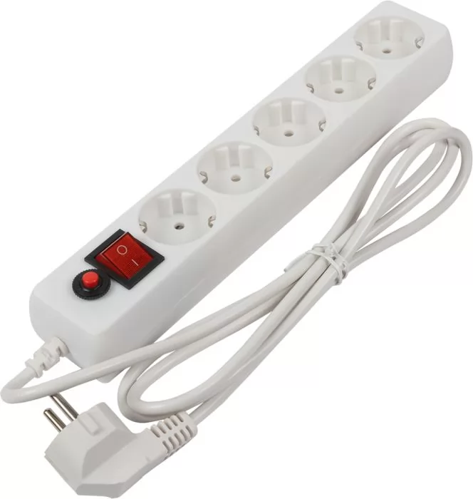 

Сетевой фильтр Filum FL-SP3-5-1.8M, 5-розеток, 1.8 м, белый (FL-SP3-5-1.8M), FL-SP3-5-1.8M