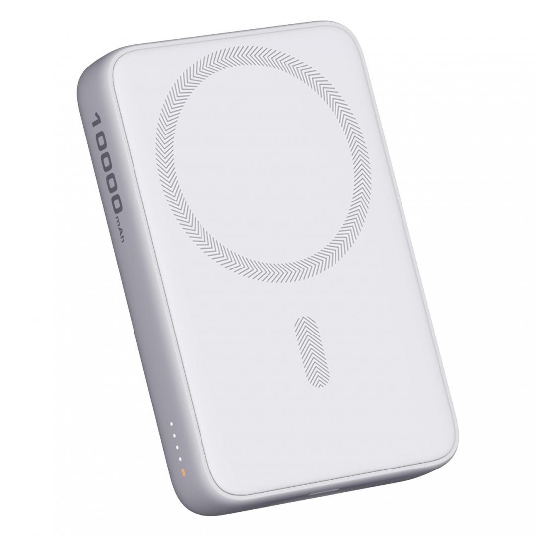 

Портативный аккумулятор (Powerbank) Aukey Magnetic 10000 Qi White, 10000 мА·ч, 1xUSB, 3А, Type-C, QC, PD, QI, белый (APB-PB-MS04WH), Magnetic 10000 Qi White