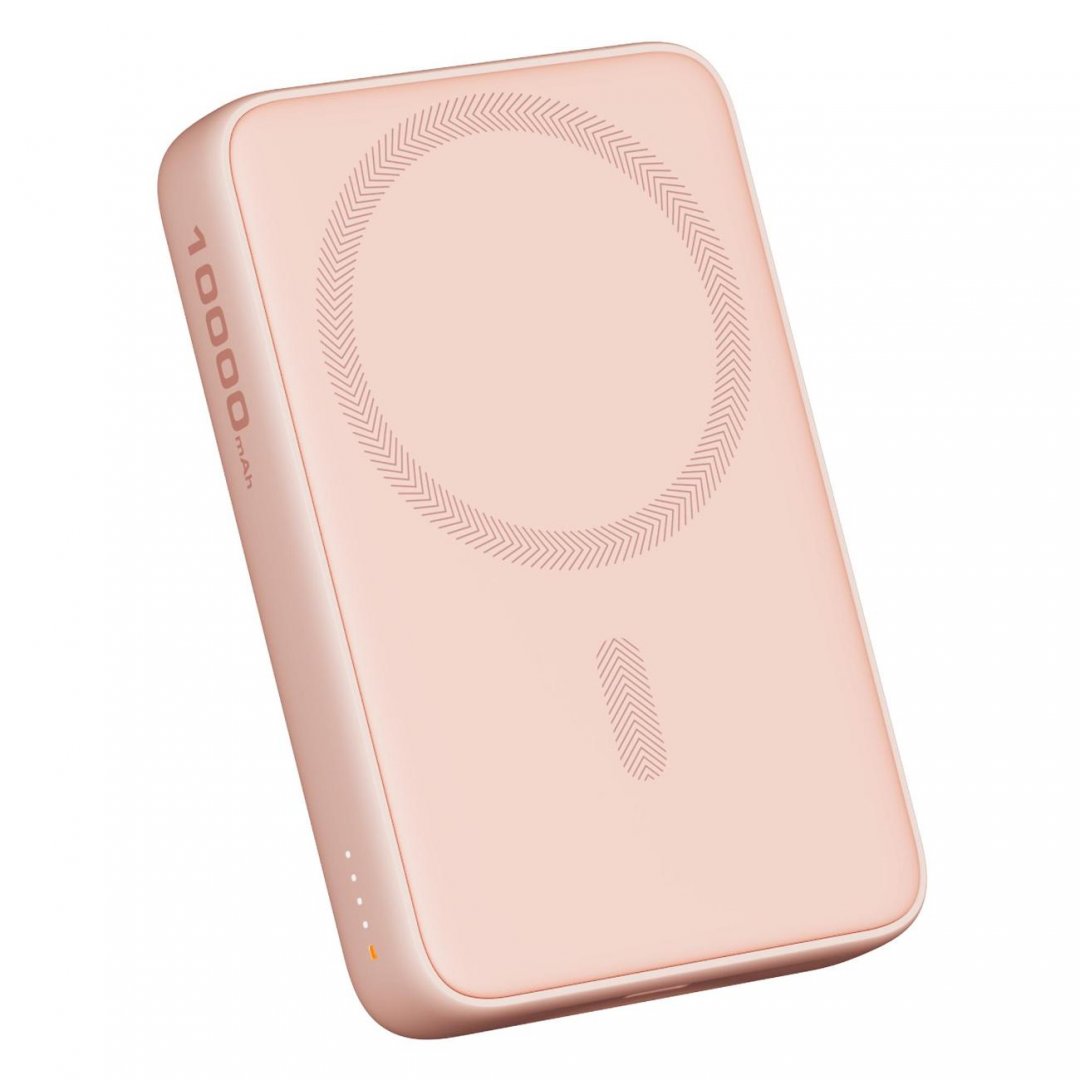 

Портативный аккумулятор (Powerbank) Aukey Magnetic 10000 Qi Pink, 10000 мА·ч, 1xUSB, 3А, Type-C, QC, PD, QI, розовый (APB-PB-MS04PK), Magnetic 10000 Qi Pink