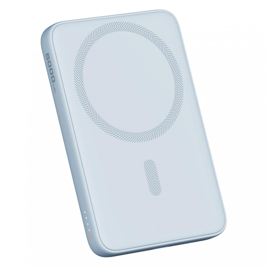 

Портативный аккумулятор (Powerbank) Aukey Magnetic 5000 Blue, 5000 мА·ч, 1xUSB, 3А, Type-C, QC, PD, QI, голубой (APB-PB-MS03BL), Magnetic 5000 Blue