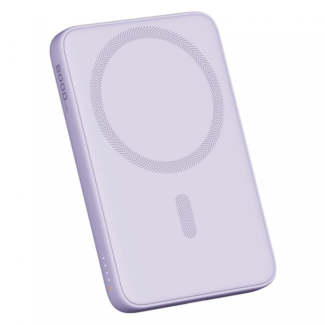 

Портативный аккумулятор (Powerbank) Aukey Magnetic 5000 Violet, 5000 мА·ч, 1xUSB, 3А, Type-C, QC, PD, QI, фиолетовый (APB-PB-MS03VT), Magnetic 5000 Violet