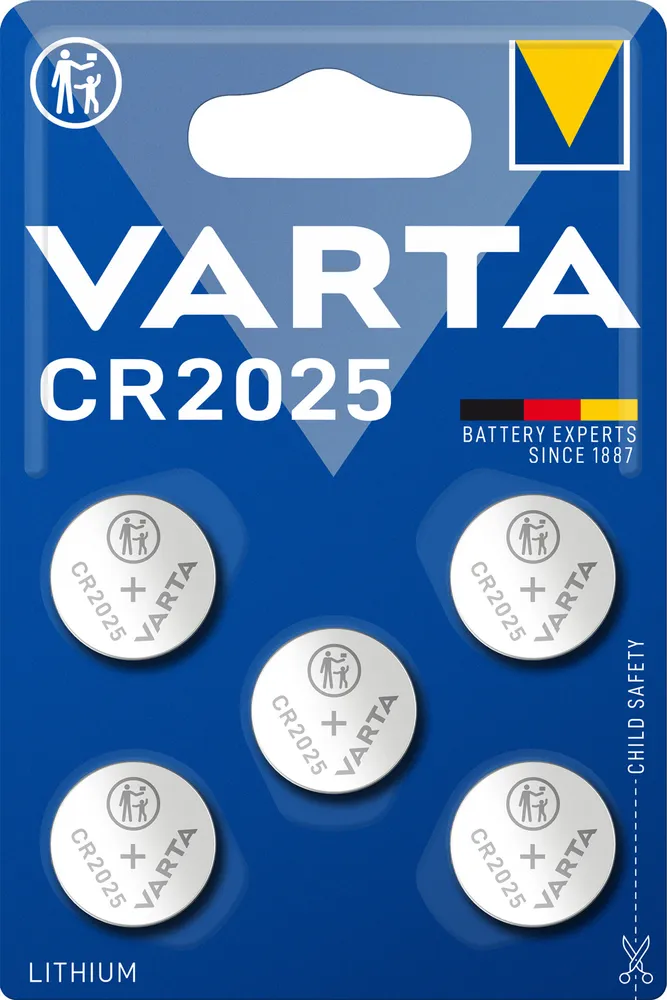 Батарейка Varta Energy, CR2025, 3V, 5 шт