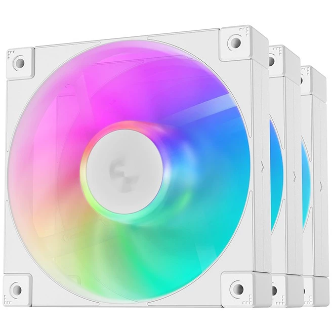 

Комплект вентиляторов Deepcool FD12 ARGB WH-3 IN 1, 120 мм, 2050rpm, 26.9 дБ, 4-pin PWM + 3-pin 5V ARGB, 3шт, белый, ARGB подсветка, FD12 ARGB WH-3 IN 1