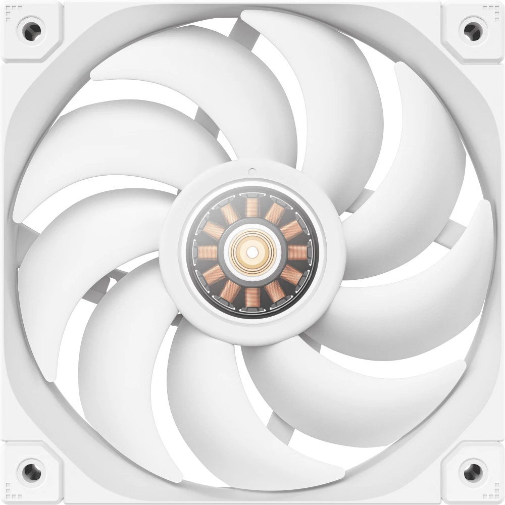 

Вентилятор Deepcool FT12 WH, 120 мм, 2150rpm, 32 дБ, 4-pin PWM, 1шт, белый, белая подсветка, FT12 WH