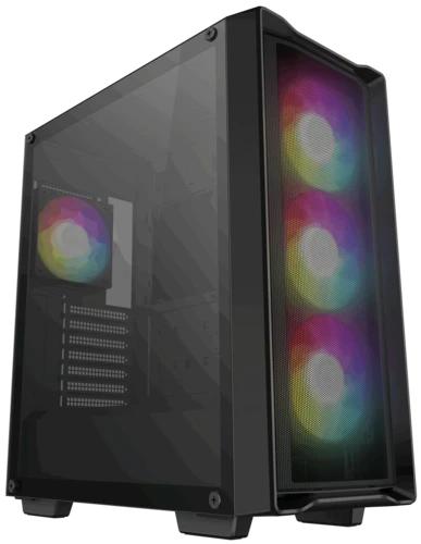 

Корпус Deepcool CC560 MESH V2, ATX, Midi-Tower, 2xUSB 3.0, RGB подсветка, черный, без БП (R-CC560-BKAMA4-G-2), CC560 MESH V2