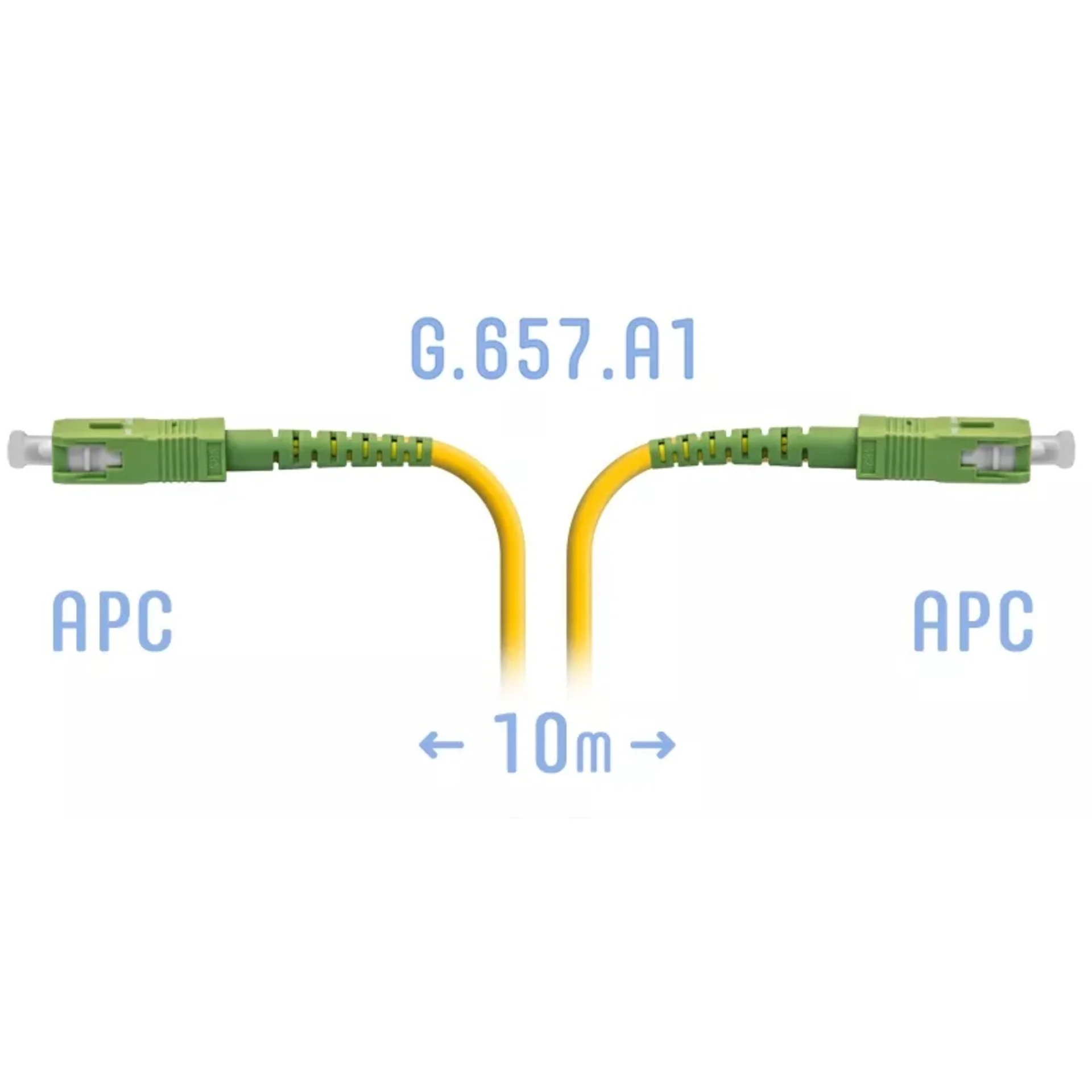 

Патч-корд оптический SNR, SC/APC-SC/APC, одномодовый, G.657.A1, одинарный, 10 м, LSZH, желтый (SNR-PC-SC/APC-A 10m)