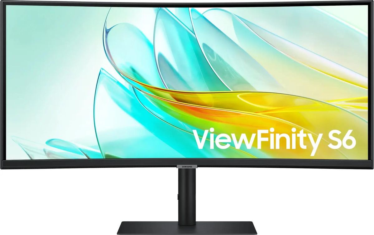 

Монитор 34" Samsung ViewFinity S6 S34C650UAIXCI VA, изогнутый, 3440x1440 (21:9), 350кд/м2, 100 Гц, 5 мс, 178°/178°, HDMI, DisplayPort, USB Type-C, USB-Hub, черный (LS34C650UAIXCI), S34C650UAIXCI