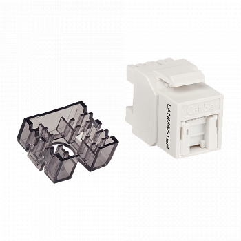Модуль Keystone Lanmaster LAN-OK45U5E/180R-WH, RJ-45 cat.5e (LAN-OK45U5E/180R-WH)