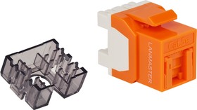 

Модуль Keystone Lanmaster LAN-OK45U5E/180R-OR, RJ-45 cat.5e, 1 шт., оранжевый (LAN-OK45U5E/180R-OR), LAN-OK45U5E/180R-OR