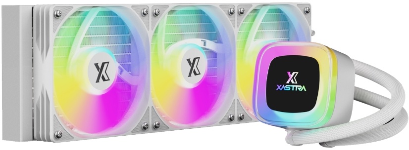 

Жидкостное охлаждение XASTRA LP360 для Socket 115x/1200/1700/1851/AM5/AM4, 285 Вт, 3x120 мм, ARGB, белый (LP360-WHAFXX-GL), LP360