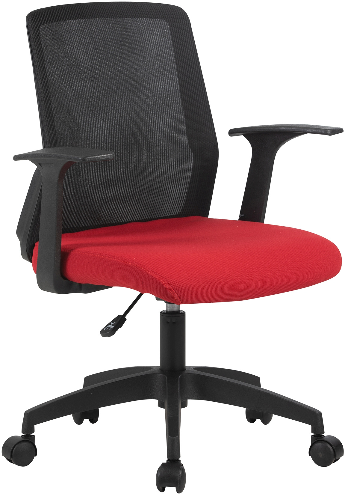 Кресло офисное CACTUS CS-MC222-BKRD, черный/красный