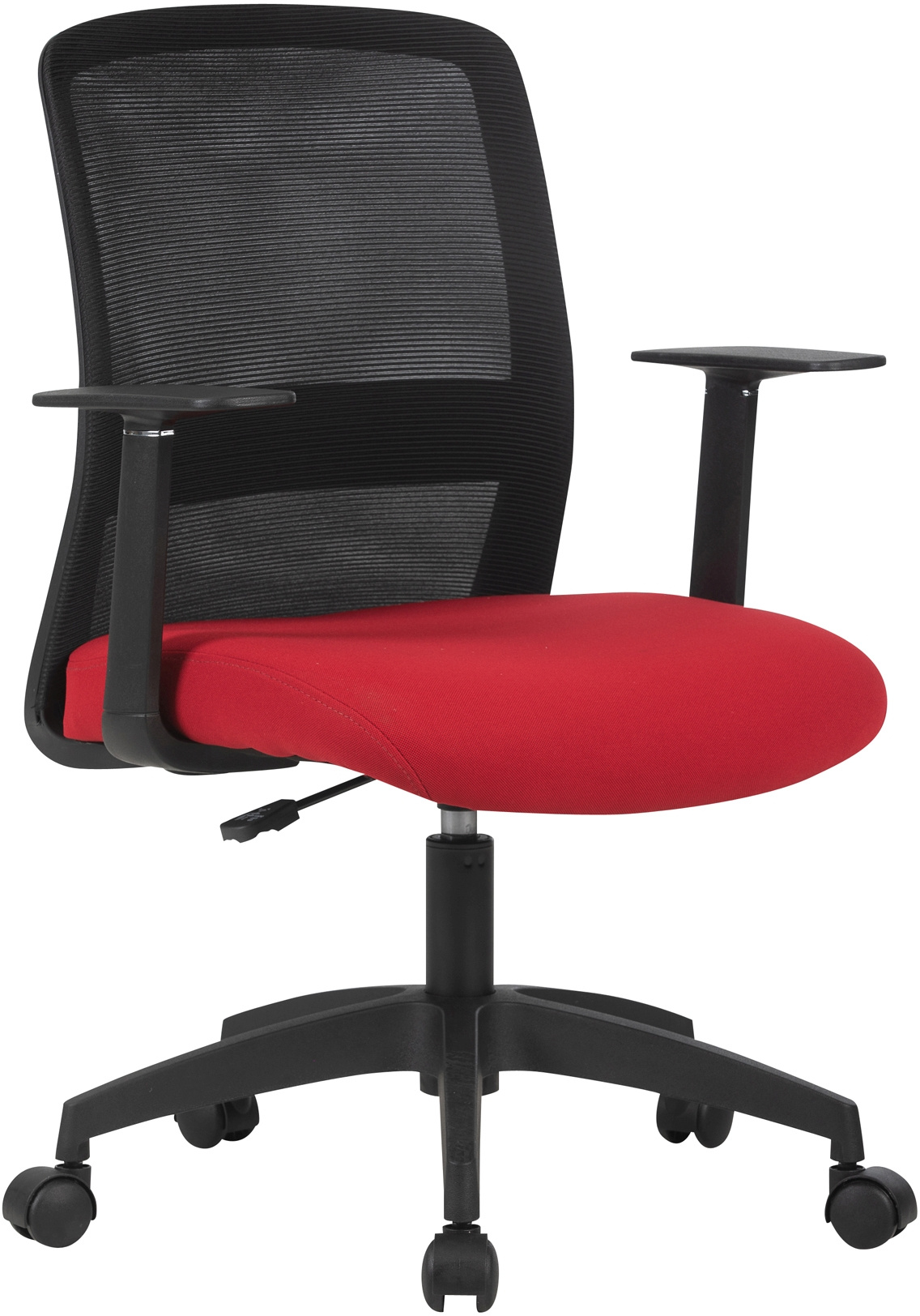 Кресло офисное CACTUS CS-MC333-BKRD, черный/красный