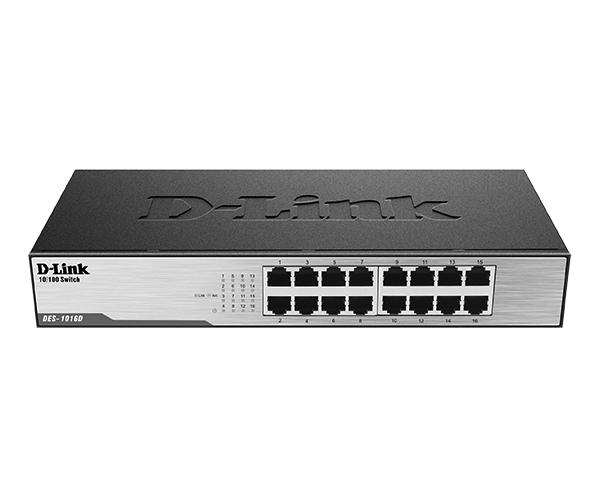

Коммутатор D-Link DES-1016D, кол-во портов: 16x100, установка в стойку (DES-1016D/H2A), DES-1016D