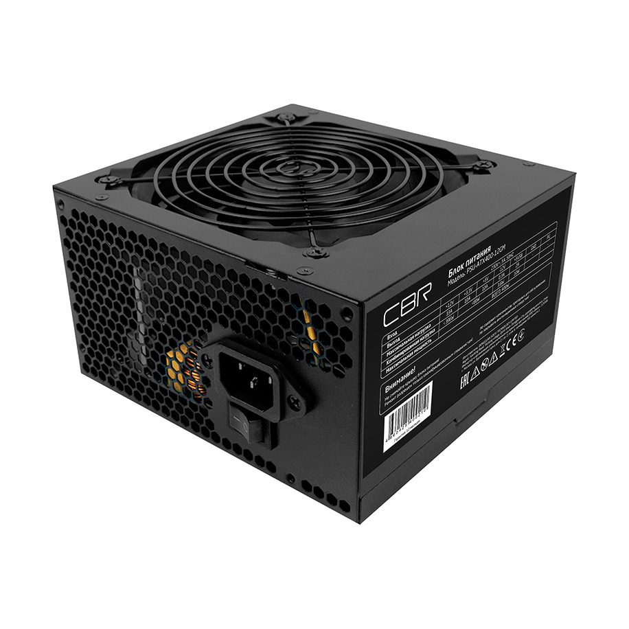 

Блок питания 400 Вт ATX CBR, 120 мм, 80 Plus Bronze, Retail (PSU-ATX400-12GM)
