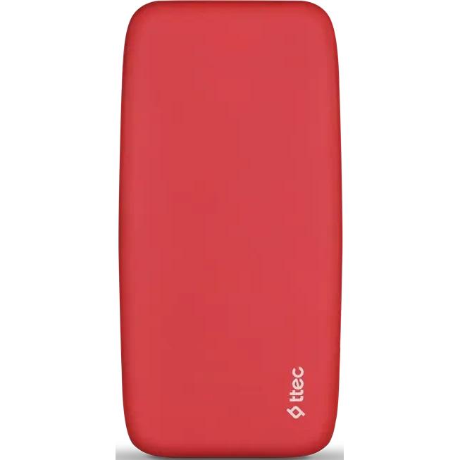 Портативный аккумулятор (Powerbank) TTEC ChargeUp Pro, 20000 мА·ч, красный