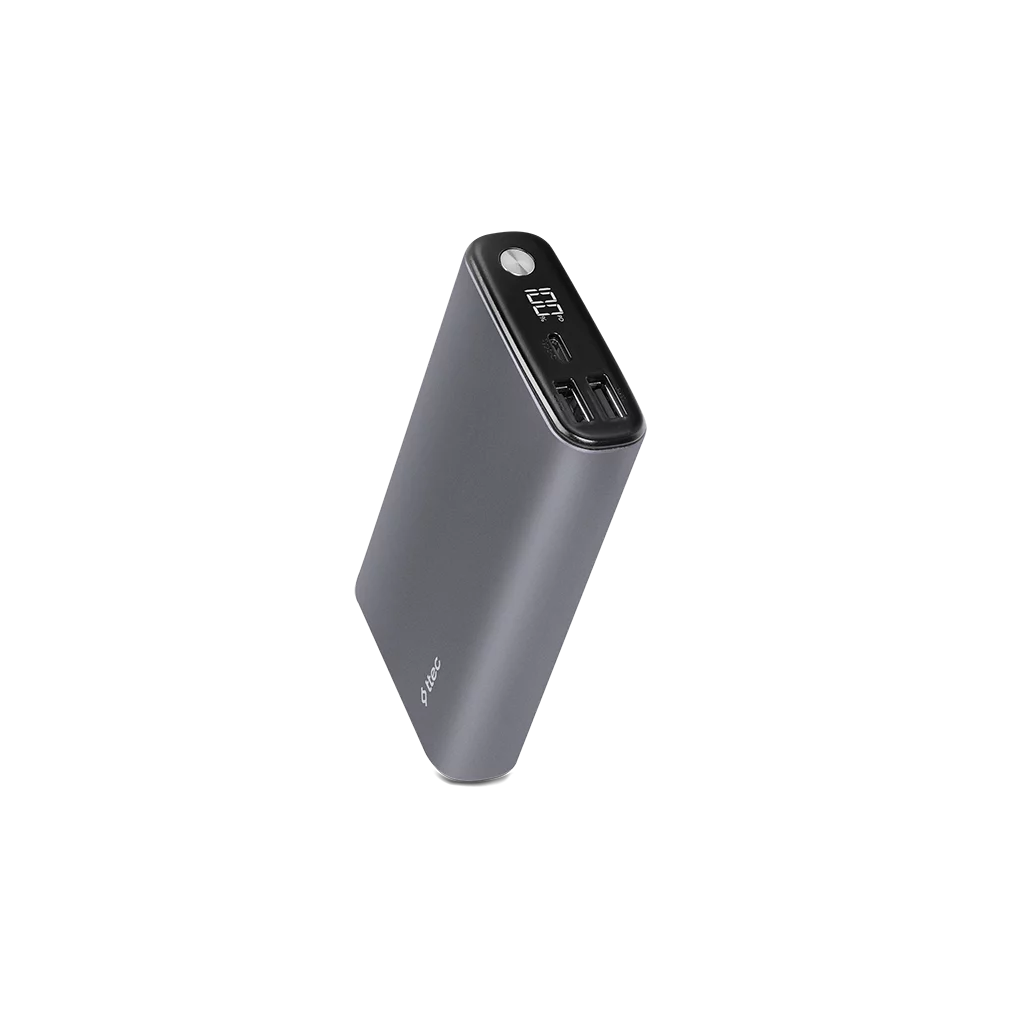 

Портативный аккумулятор (Powerbank) TTEC ReCharger Pro LCD, 15000 мА·ч, 2xUSB, 5А, Type-C, QC, PD, серый космос (2BB216UG), ReCharger Pro LCD