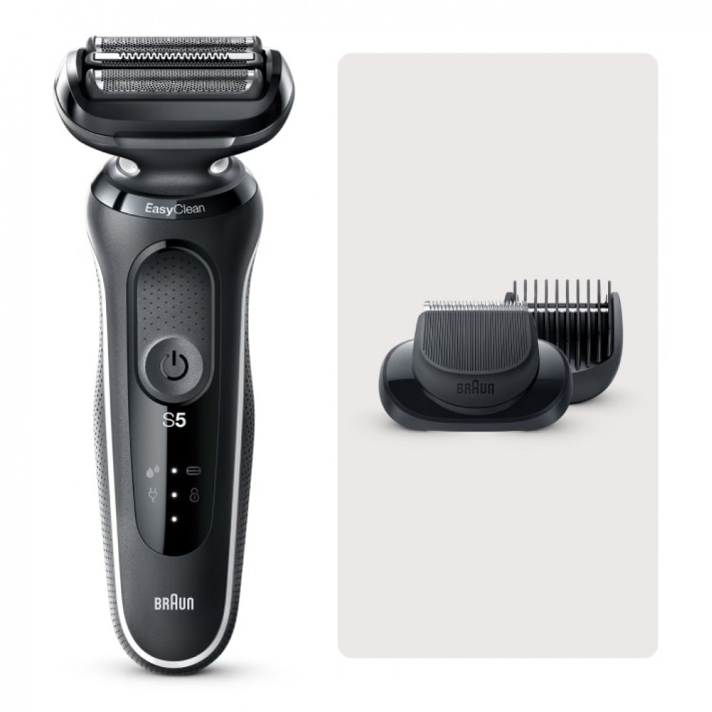 Бритва Braun 51-W1500S, черный/белый