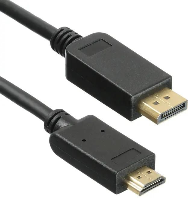 

Кабель DisplayPort(19M)-HDMI(19M) v2.0, 1.5 м, черный KINGPRICE (KP-DP1.2-HD2.0-1.5M)