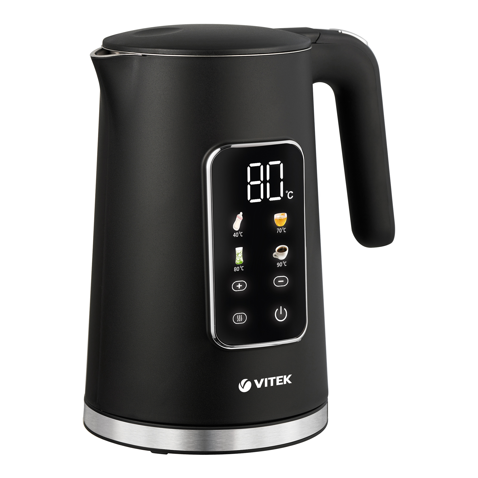 

Чайник электрический VITEK VT-1162 1.7л. 2.2 кВт, металл/пластик, черный (VT-1162), VT-1162