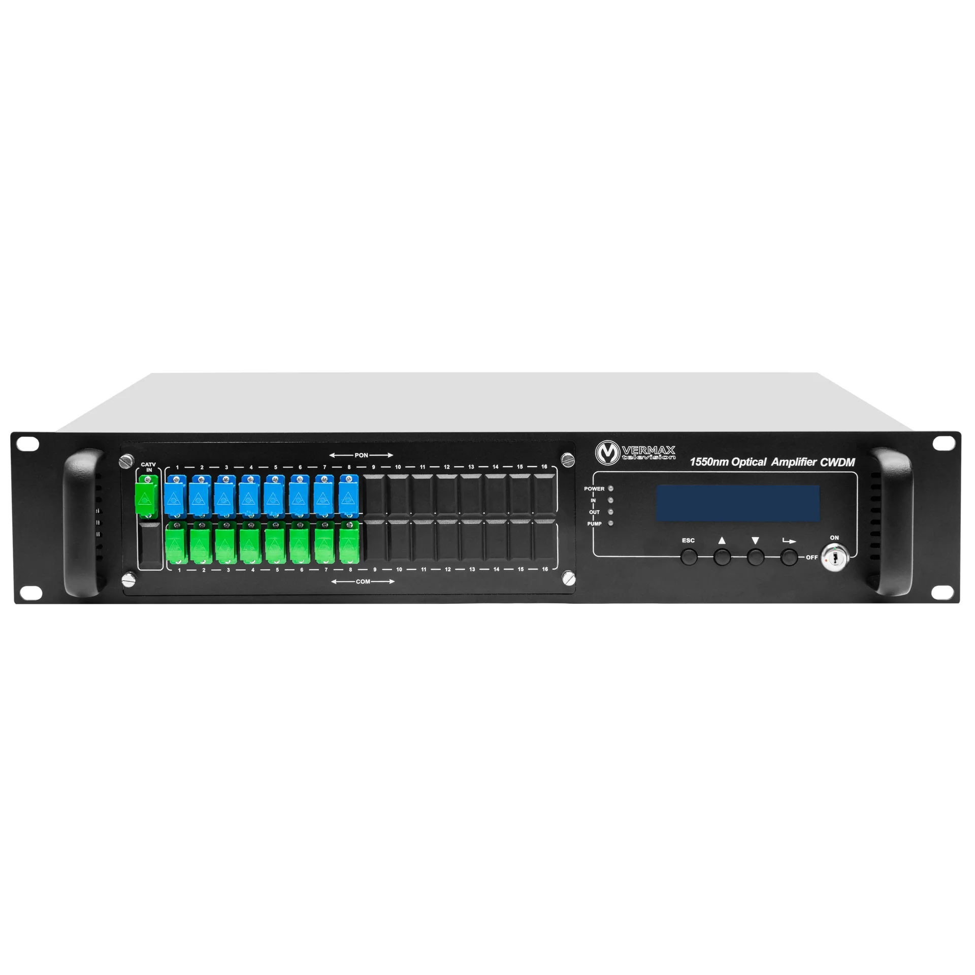 

Оптический усилитель VERMAX MLP-16x24 P, для сетей КТВ, 16*24dBm, WDM фильтр PON , серый (Vermax-MLP-16x24 P), MLP-16x24 P