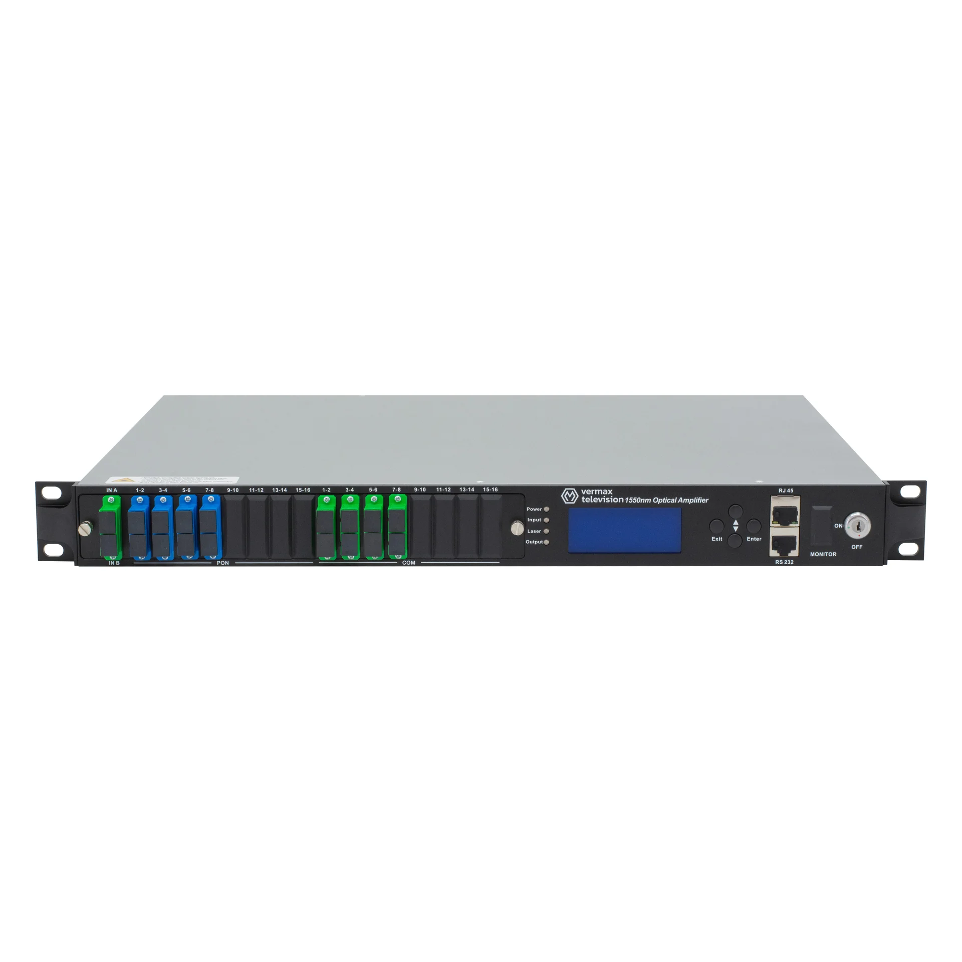 

Оптический усилитель VERMAX MLP-8x21 SP 1U, для сетей КТВ, 2 входа, 8*21dBm выходов, WDM фильтр PON, серый (Vermax-MLP-8x21 SP 1U), MLP-8x21 SP 1U