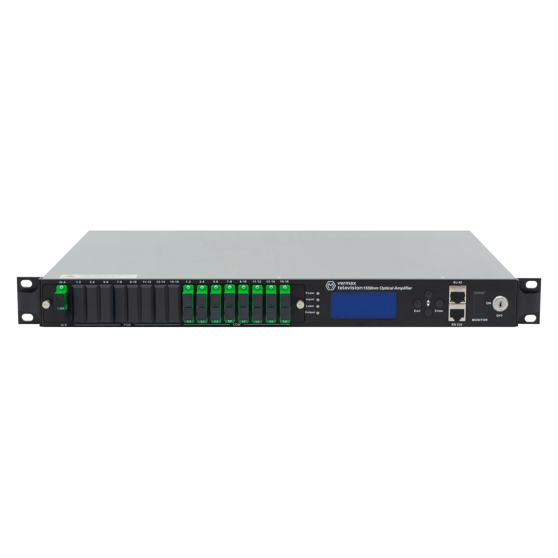 

Оптический усилитель VERMAX NGE-16x18, для сетей КТВ, 1 вход, 16*18dBm выход, RT1, 1U, серый (Vermax-NGE-16x18), NGE-16x18