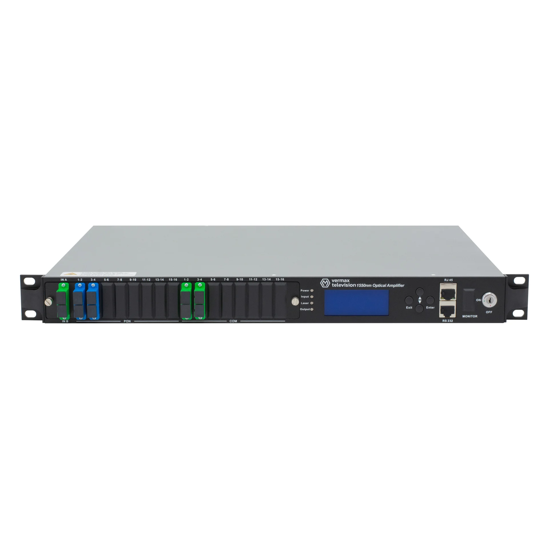 

Оптический усилитель VERMAX NGE-4x18 SP, для сетей КТВ, 2 входа, 4*18dBm выход, CWDM 1310/1490/1550, RT1, 1U, серый (Vermax-NGE-4x18 SP), NGE-4x18 SP