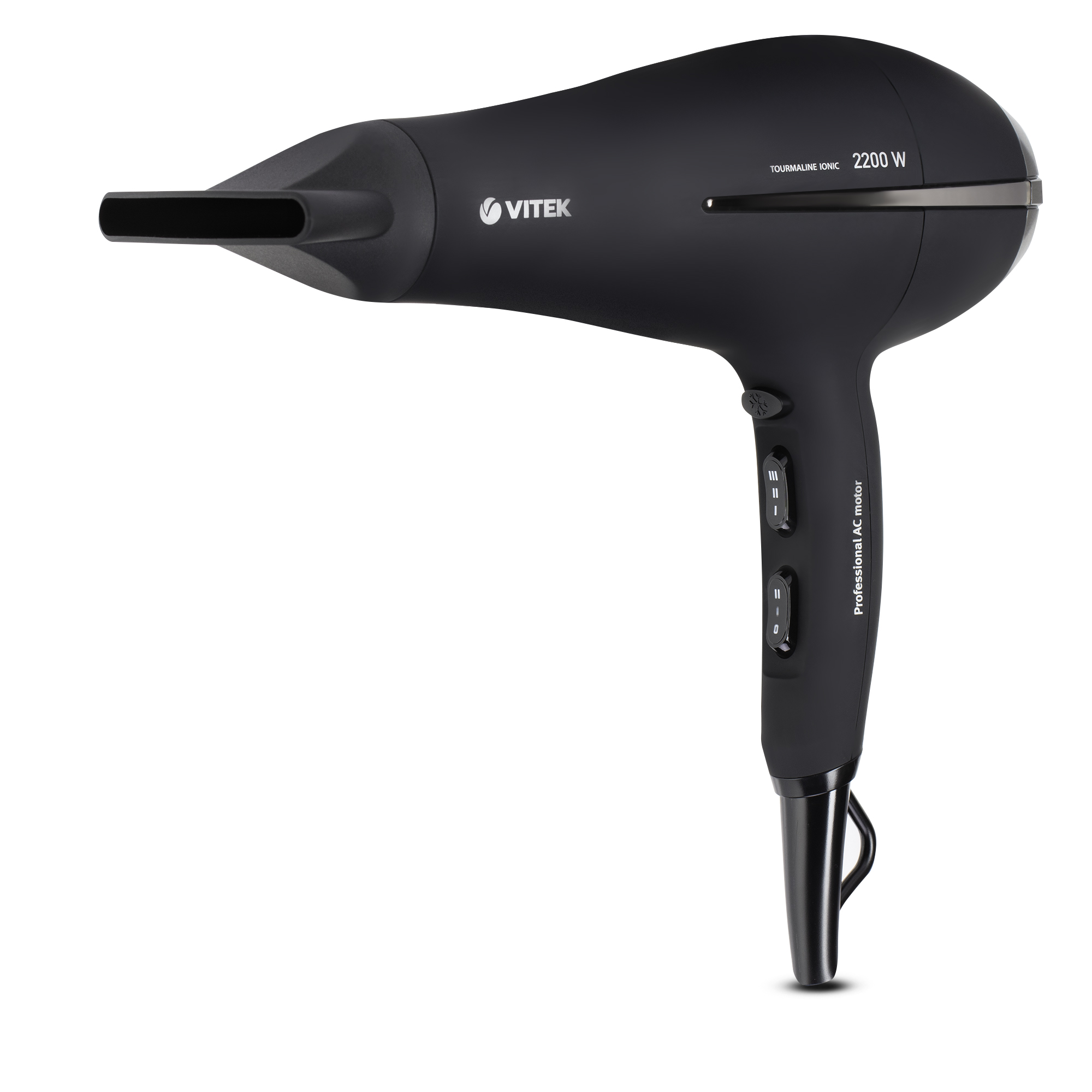 Фен Vitek VT-8222 2.2 кВт, режимов: 3, насадок: 1
