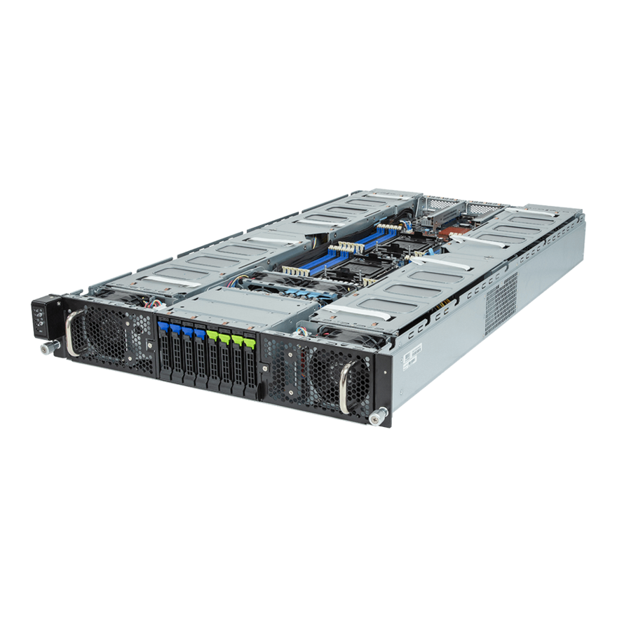 

Серверная платформа Gigabyte G293-S41-AAP1, 2xSocket4677, 24xDDR5, 8x2.5 HDD HS, 2xGLAN, GMC, Redundant 2x3000 Вт, 2U (6NG293S41DR000AAP1), G293-S41-AAP1