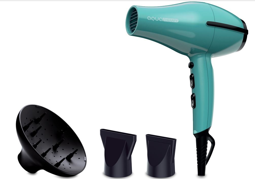 Фен Ga.Ma TEMPO COMPACT AQUA THERAPY 2.2 кВт, режимов: 3, насадок: 3