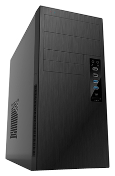 Корпус Powerman ES863, mATX, Mini-Tower, черный, 450 Вт (2000061788495) б/у, сломаны крепления фронтальной панели, нет упаковки