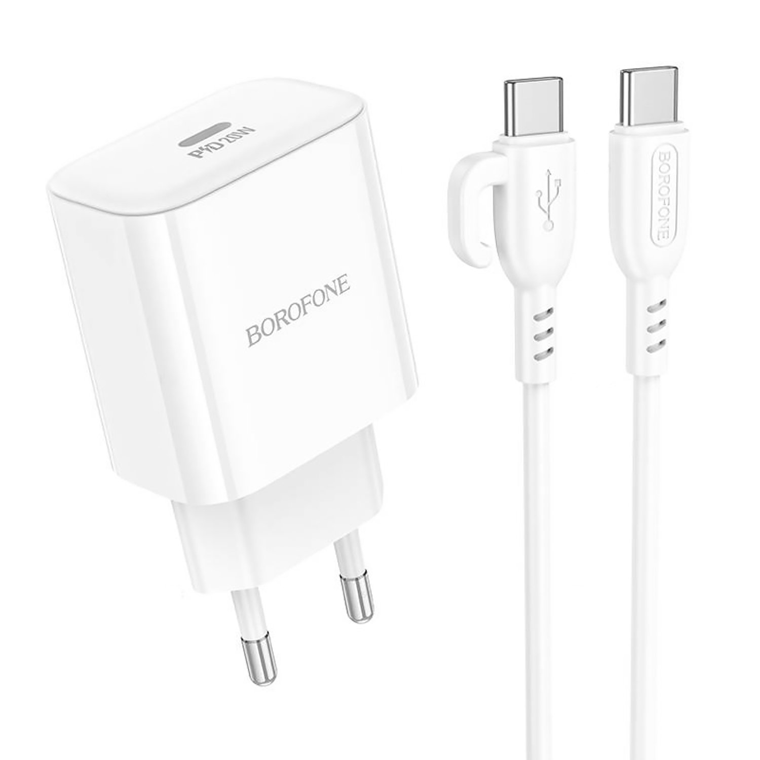 Сетевое зарядное устройство Borofone BA81A, PD 20 Вт, белый