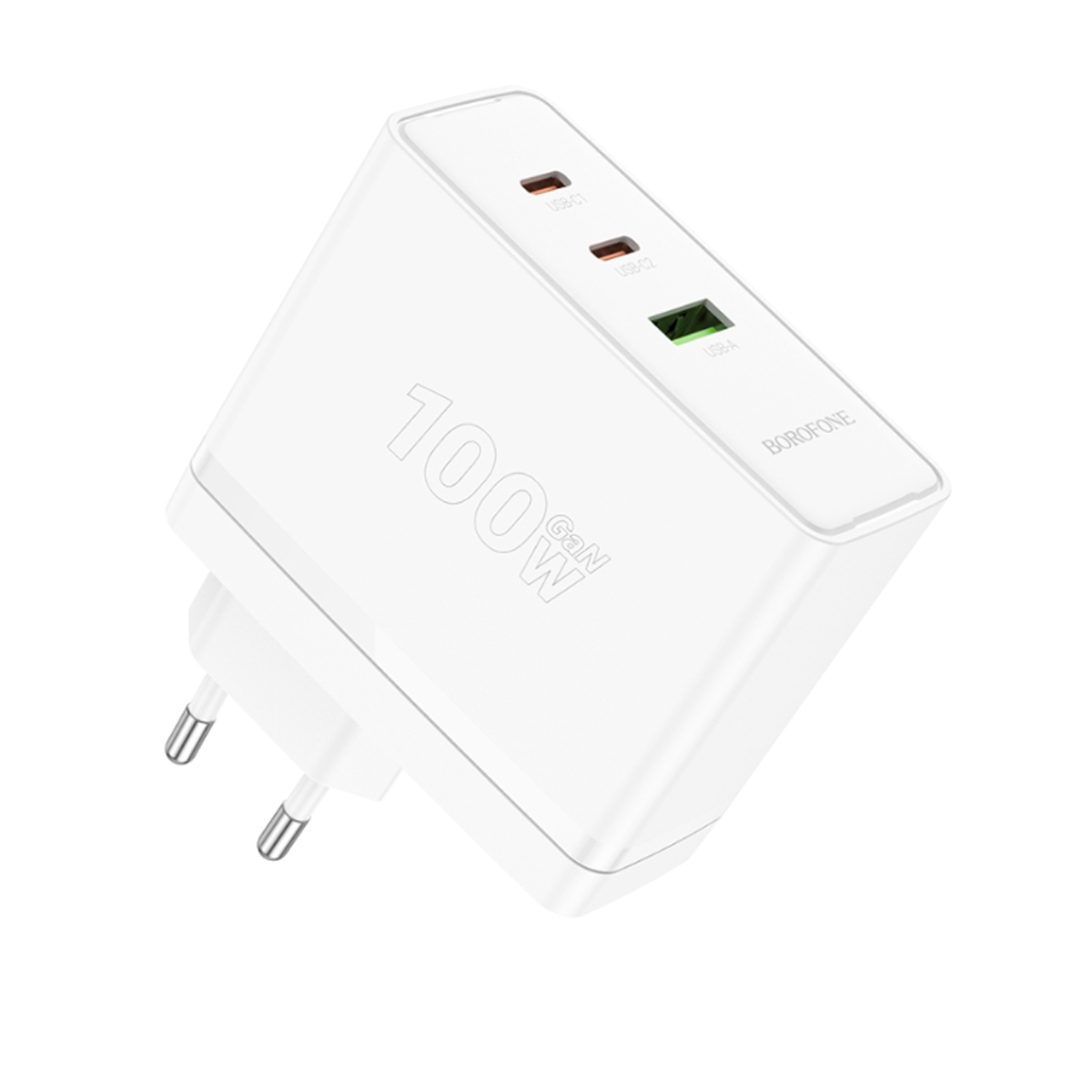 

Сетевое зарядное устройство Borofone Imperial BN11 100 Вт, USB, EU, 2xUSB type-C, Quick Charge, PD, белый (6941991103773), BN11