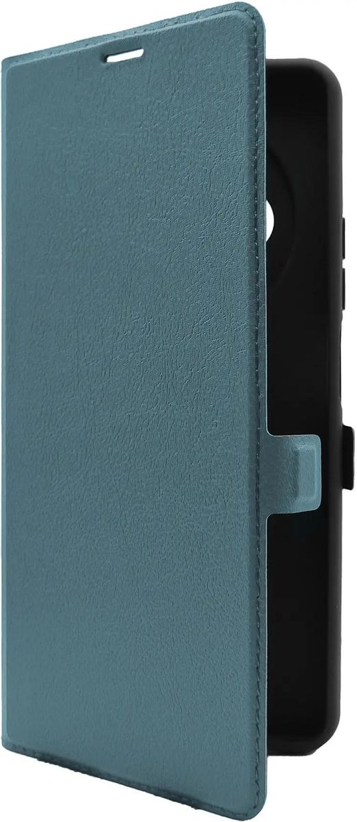 

Чехол-книжка BoraSCO для смартфона Xiaomi/Poco Redmi 14C/Poco C75, искусственная кожа/микрофибра, зеленый опал (73696)