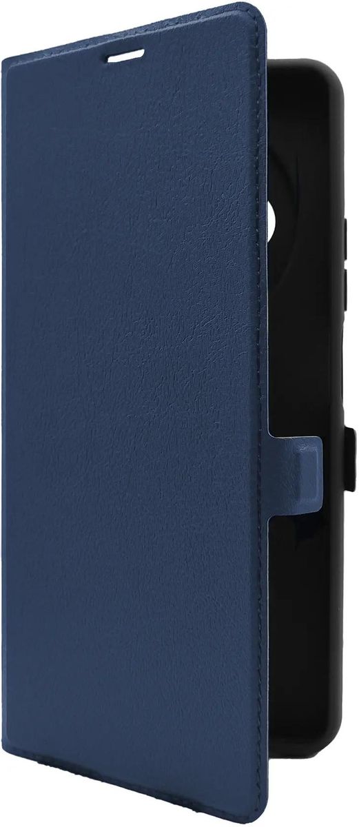 

Чехол-книжка BoraSCO для смартфона Xiaomi/Poco Redmi 14C/Poco C75, искусственная кожа/микрофибра, синий (73697)