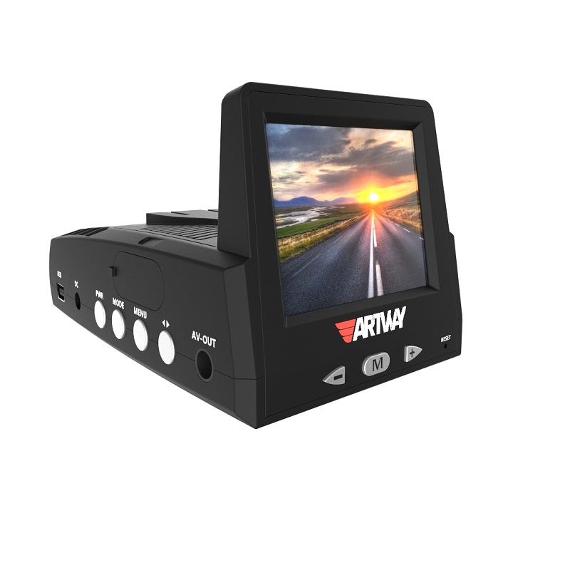 Видеорегистратор Artway MD-102 Combo 3 в 1, GPS, 2304x1296 30 к/с, 140, G-сенсор, радар-детектор, microSDHC - фото 1