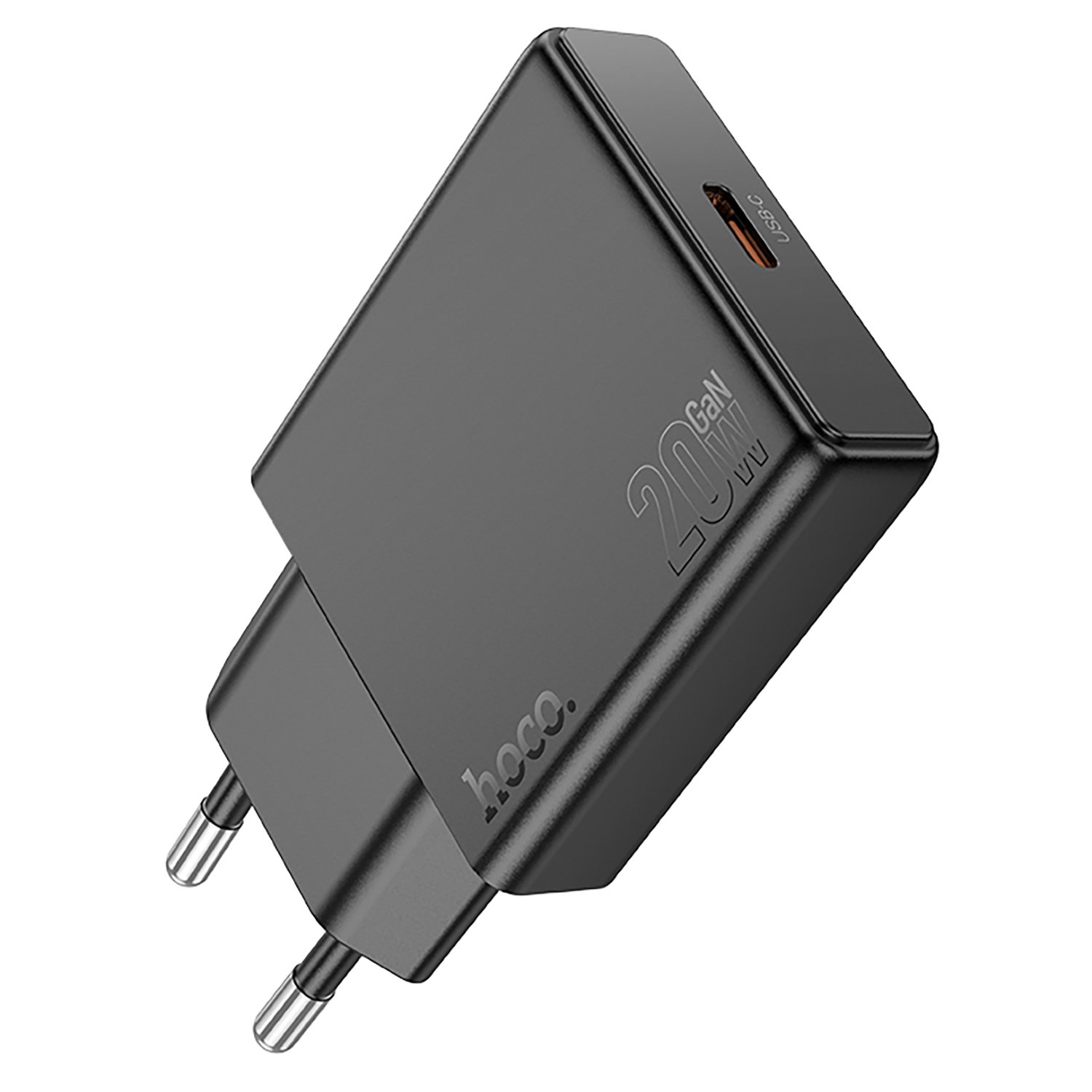 

Сетевое зарядное устройство Hoco Delgado N37 20 Вт, EU, USB type-C, Quick Charge, PD, черный (6942007610070), N37