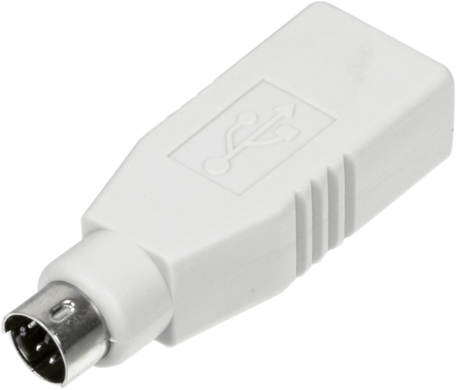 

Переходник (адаптер) USB(Af)-PS/2(m), серый, Ningbo MD6M (841870), MD6M