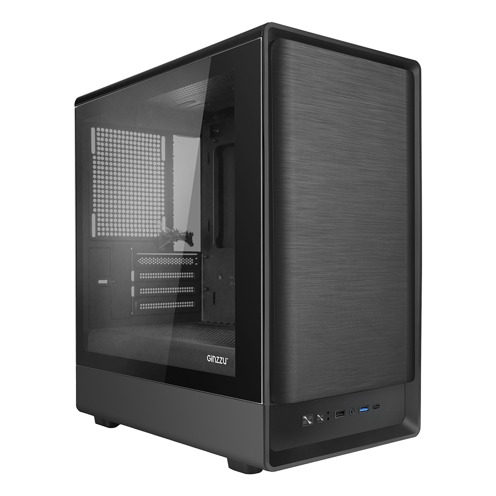 

Корпус Ginzzu CL450, mATX, Mini-Tower, USB 3.0, черный, без БП (18252), CL450