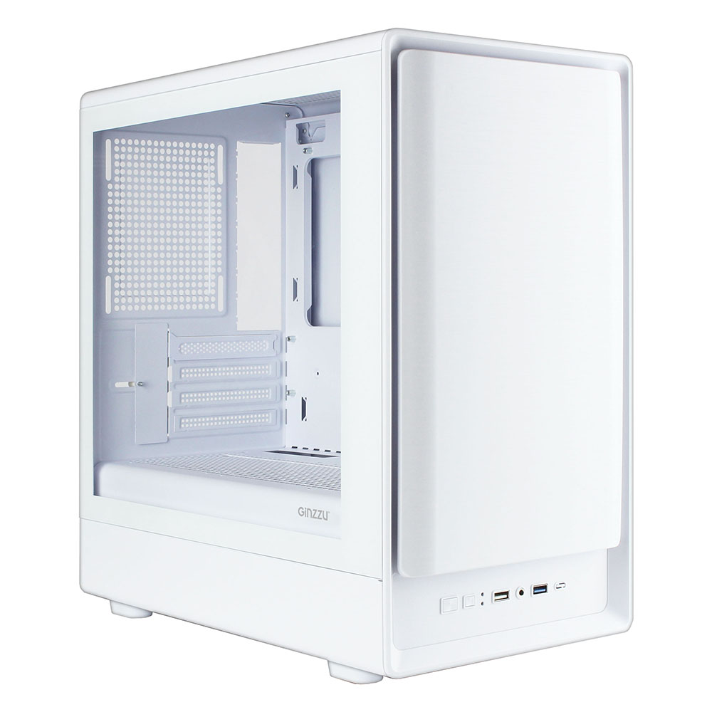 

Корпус Ginzzu CL460, mATX, Mini-Tower, USB 3.0, белый, без БП (18254), CL460