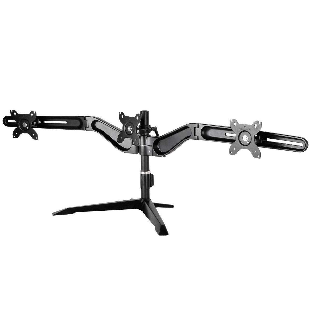 

Кронштейн настольный для мониторов Silverstone SST-ARM31BS, 3 монитора, VESA 75x75мм-100x100мм, наклонный, поворотный, портрет-альбом, до 18 кг, черный (G56ARM31BS00010), SST-ARM31BS