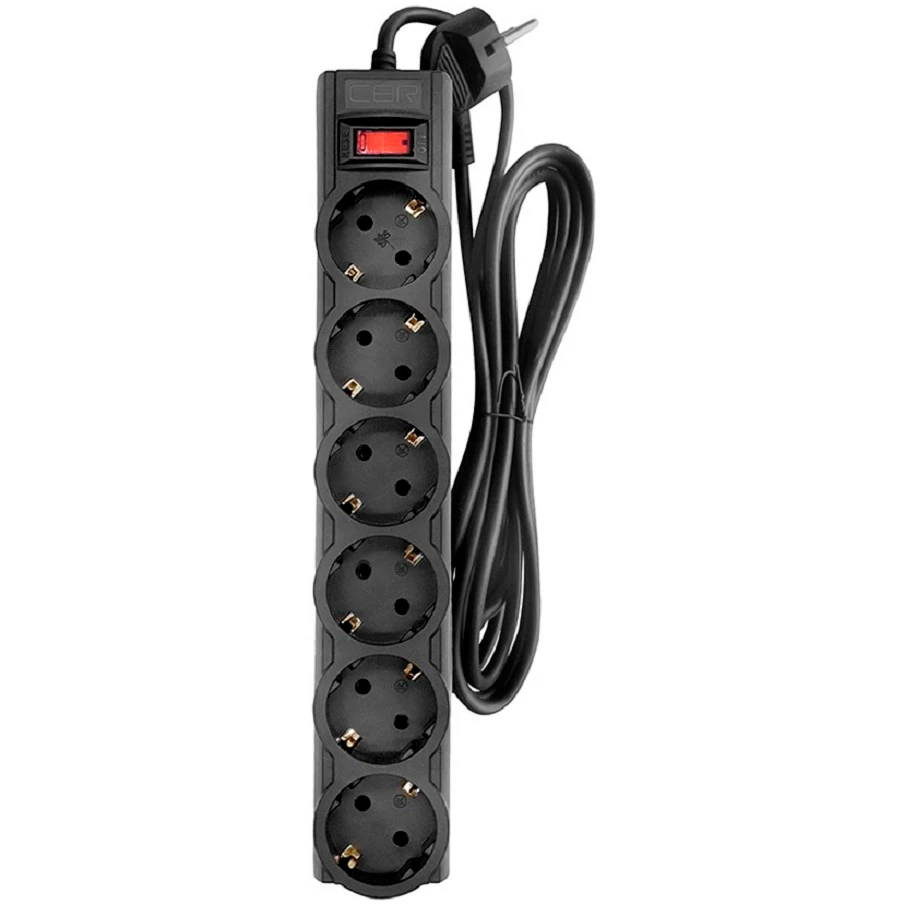 

Сетевой фильтр CBR CSF 2606-3.0, 6-розеток, 3 м, черный (CSF 2606-3.0 Black), CSF 2606-3.0