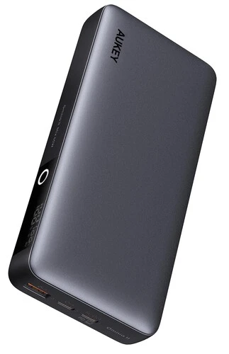 

Портативный аккумулятор (Powerbank) Aukey Sprint X 20000 65W, 20000 мА·ч, 3xUSB, 5А, Type-C, QC, PD, серый (APB-PB-Y43), Sprint X 20000 65W