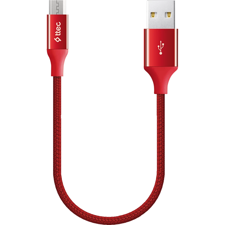 

Кабель USB-Micro USB, 30 см, красный, TTEC AlumiCable (2DK25K)