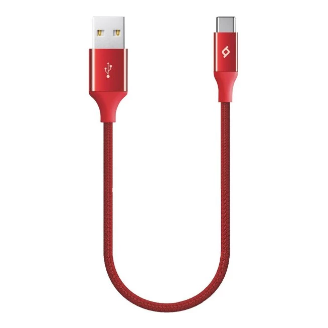 

Кабель USB-USB Type-C, 30 см, красный, TTEC AlumiCable (2DK26K)