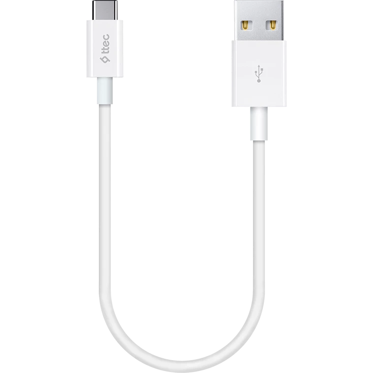 

Кабель USB-USB Type-C, 30 см, белый, TTEC (2DK7519B)