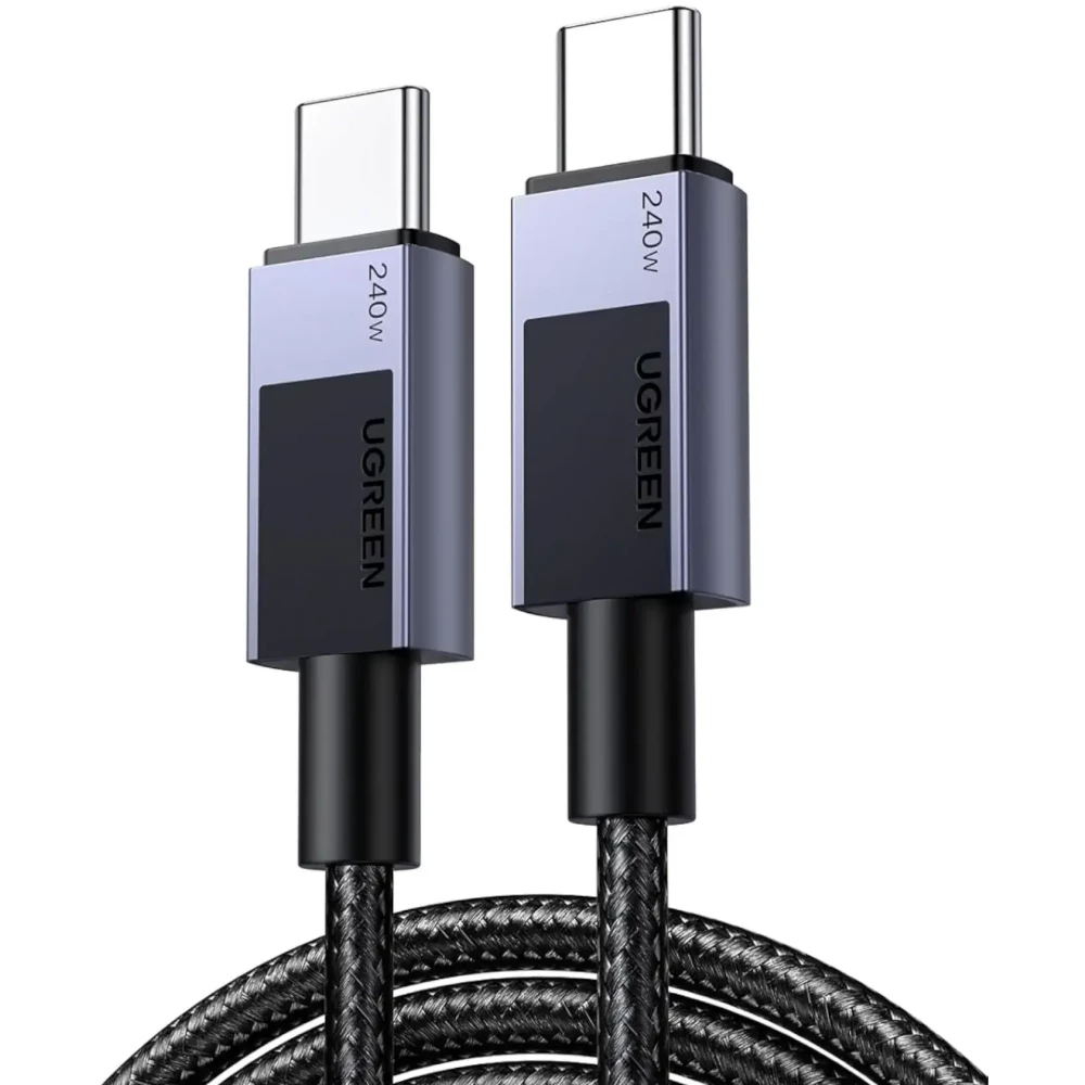 

Кабель USB Type-C-USB Type-C, 240 Вт, 1 м, черный, UGREEN L513 (45067), L513